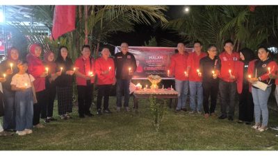 Mengenang 30 Tahun Tragedi Kudatuli, DPC PDI Perjuangan Bolmong Gelar Malam Renungan dan Doa Bersama
