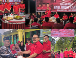 DPC PDI-P Bolmong Gelar Serangkaian Kegiatan Peringatan Haul Bung Karno :Tanam Pohon, Bakti Sosial, dan Potong Tumpeng
