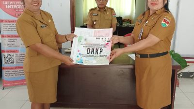 Pemerintah  Kelurahan Wawali Terima DHKP dan SPPT PBB-P2 