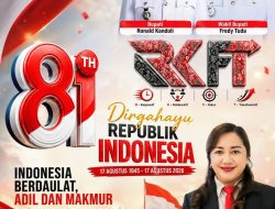 Kepala Dinas Sosial Kabupaten Minahasa Tenggara dr.Helni Ratuliu Mengucapkan Dirgahayu Kemerdekaan RI ke-81 Tahun
