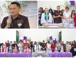 Momen Bahagia Syukur HUT ke 7 Jemaat GMIM Yordan Tombatu dihadiri Bupati Ronald Kandoli Didampingi Stefa Kandoli Antou