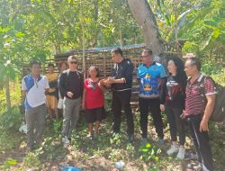 Pemkab Minut Salurkan Bantuan 100 Ekor Bibit Ayam di Desa Gangga I