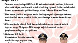 Pemkab Minahasa Utara Ajak Masyarakat Semarakan HUT Ke-81 Kemerdekaan RI