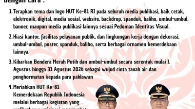 Pemkab Minahasa Utara Ajak Masyarakat Semarakan HUT Ke-81 Kemerdekaan RI