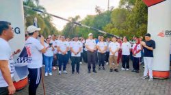 Semangat Kemerdekaan, Bupati Joune Ganda Lepas Peserta Jalan Sehat Sambut HUT ke-81 RI