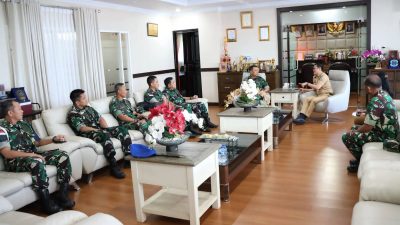 Perkuat Sinergi, Bupati Joune Ganda Terima Kunjungan Danlanud Sam Ratulangi
