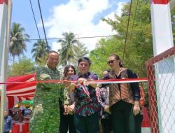 Sekda Minut Hadiri Peresmian Jembatan Perintis Garuda di Rap-rap