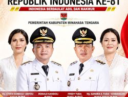 HUT RI ke-81 !!! Pemdes Molompar Utara Ucapkan Selamat dan Kobarkan Semangat Kemerdekaan