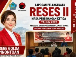 Politisi PDIP Dapil Kota Manado Irene Golda Pinontoan Gelar Reses Di Grand Puri Hotel