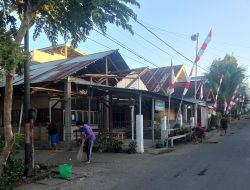 Sambut HUT RI Ke 81, Pemerintah Kelurahan Wawali Mengelar Jumat Bersih 