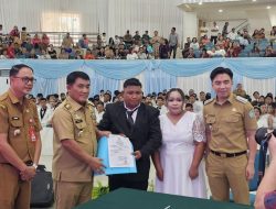 Bupati Sangihe Hadiri Kawin Massal dan Raih Penghargaan Inovasi Pelayanan Publik di Sulut
