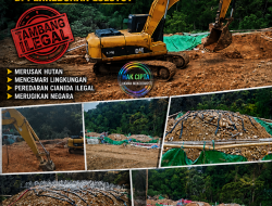 Lokasi Pertambangan Ilegal Gunung tagin Desa Bakan Kecamatan Lolayan Kabupaten Bolaang Mongondow di perkebunan Lolotut Target Bareskrim TIPEDTER MABES POLRI