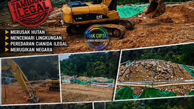 Lokasi Pertambangan Ilegal Gunung tagin Desa Bakan Kecamatan Lolayan Kabupaten Bolaang Mongondow di perkebunan Lolotut Target Bareskrim TIPEDTER MABES POLRI