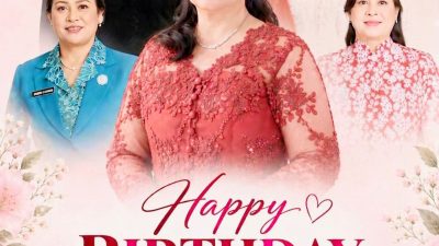 Kepala Dinas Perhubungan Muchtar Wantasen Dengan Penuh Sukacita mengucapkan Selamat Ulang Tahun ke-53 kepada ibu Sandra Kindangen,S.Th,M.Pd. Wakil Ketua TP-PKK Kabupaten Minahasa Tenggara