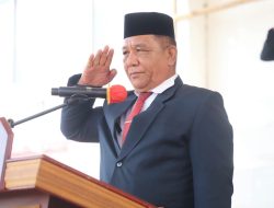 Wakili Bupati Ronald Kandoli, Irwan Abdjulu Bertindak Sebagai Inspektur Upacara Dalam Rangka Hut Provinsi Sulut Ke 62