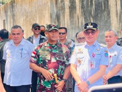 Bupati Joune Ganda Dampingi Pangdam XIII/Merdeka Tinjau Jembatan Perintis Garuda Kamanga