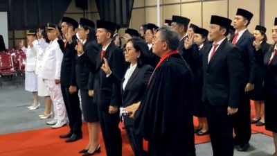 Pemkab Minut Rotasi Puluhan Pejabat, Sekda Pimpin Pelantikan