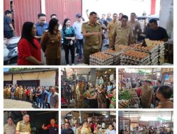 Bupati Ronald Kandoli Sidak Pasar Ratahan