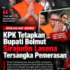 Bupati Bolmut Sirajudin Lasena KPK Tetapkan Tersangka Pemerasan