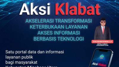 Pemkab Minahasa Utara Tingkatkan Keterbukaan Informasi, dengan Portal “Aksi Klabat”