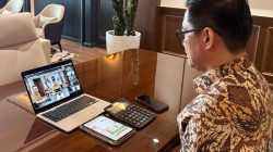 Bupati Joune Ganda Ikuti Monev Kemendagri Bahas Inflasi