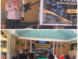 Pererat Sinergitas, Polsek Lolayan Gelar Media Gathering dan Coffee Morning Bersama Insan Pers
